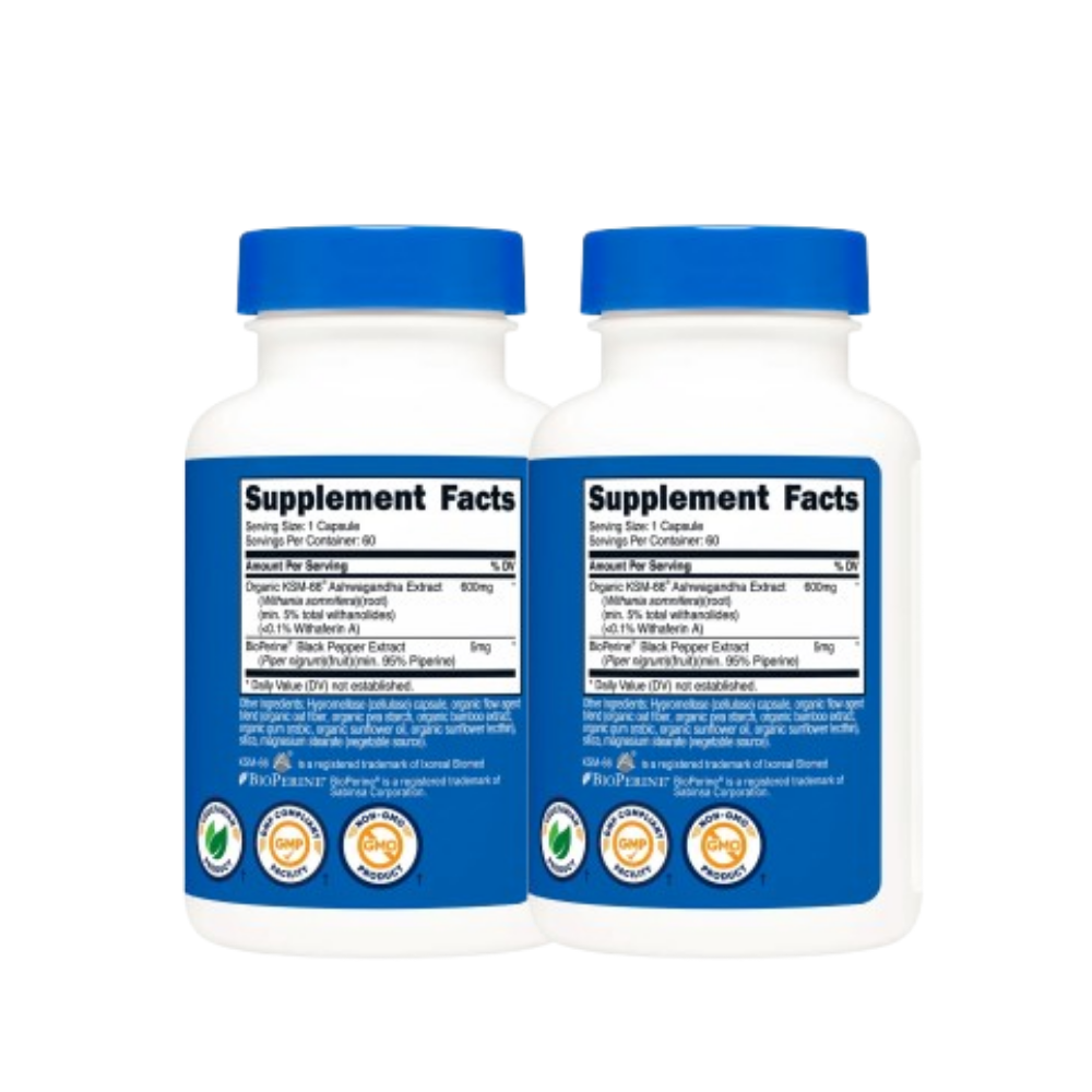 PACK X2 NUTRICOST KSM-66 ASHWAGANDHA - 2