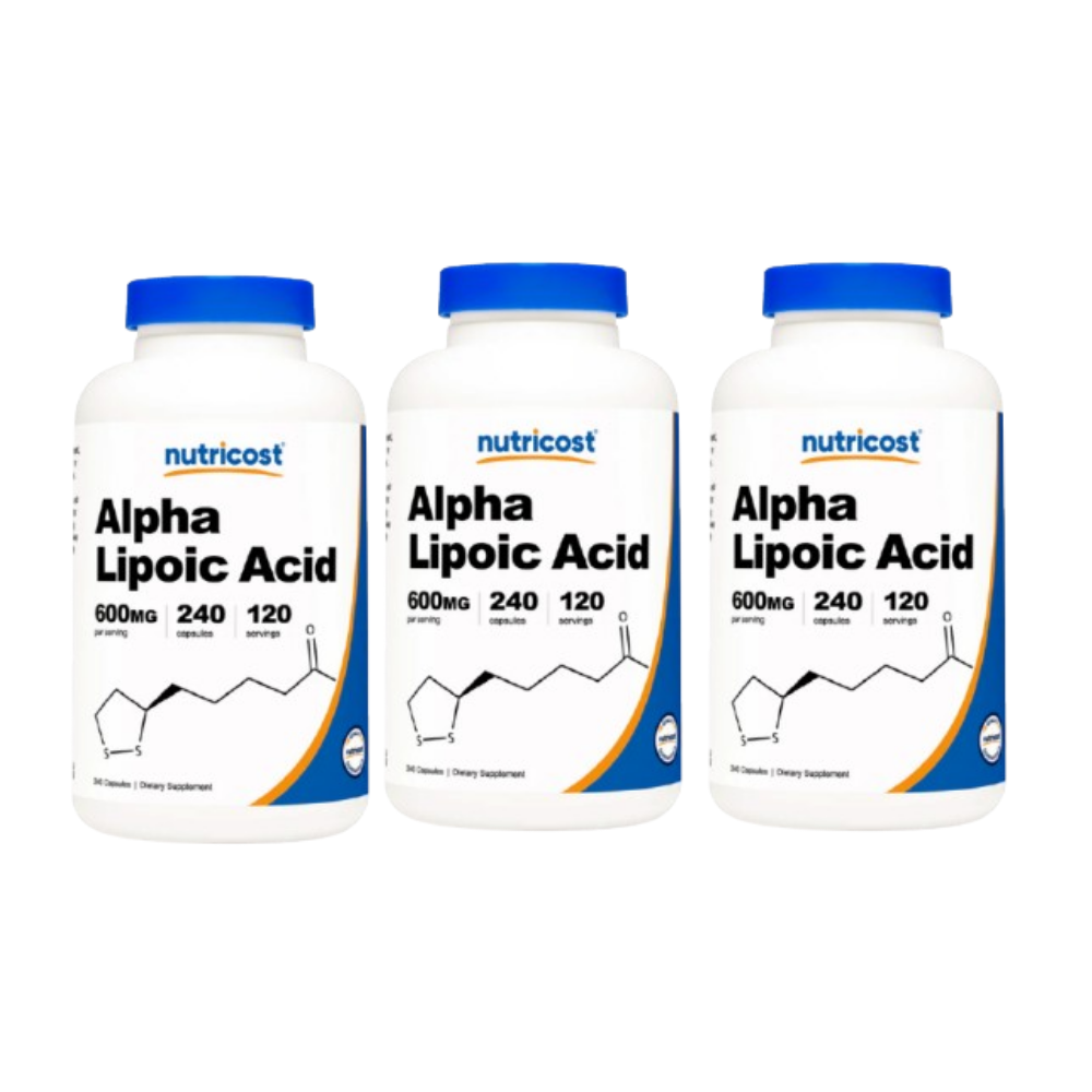 PACK X3 NUTRICOST ALPHA LIPOIC ACID ÁCIDO ALFA LIPOICO - 1