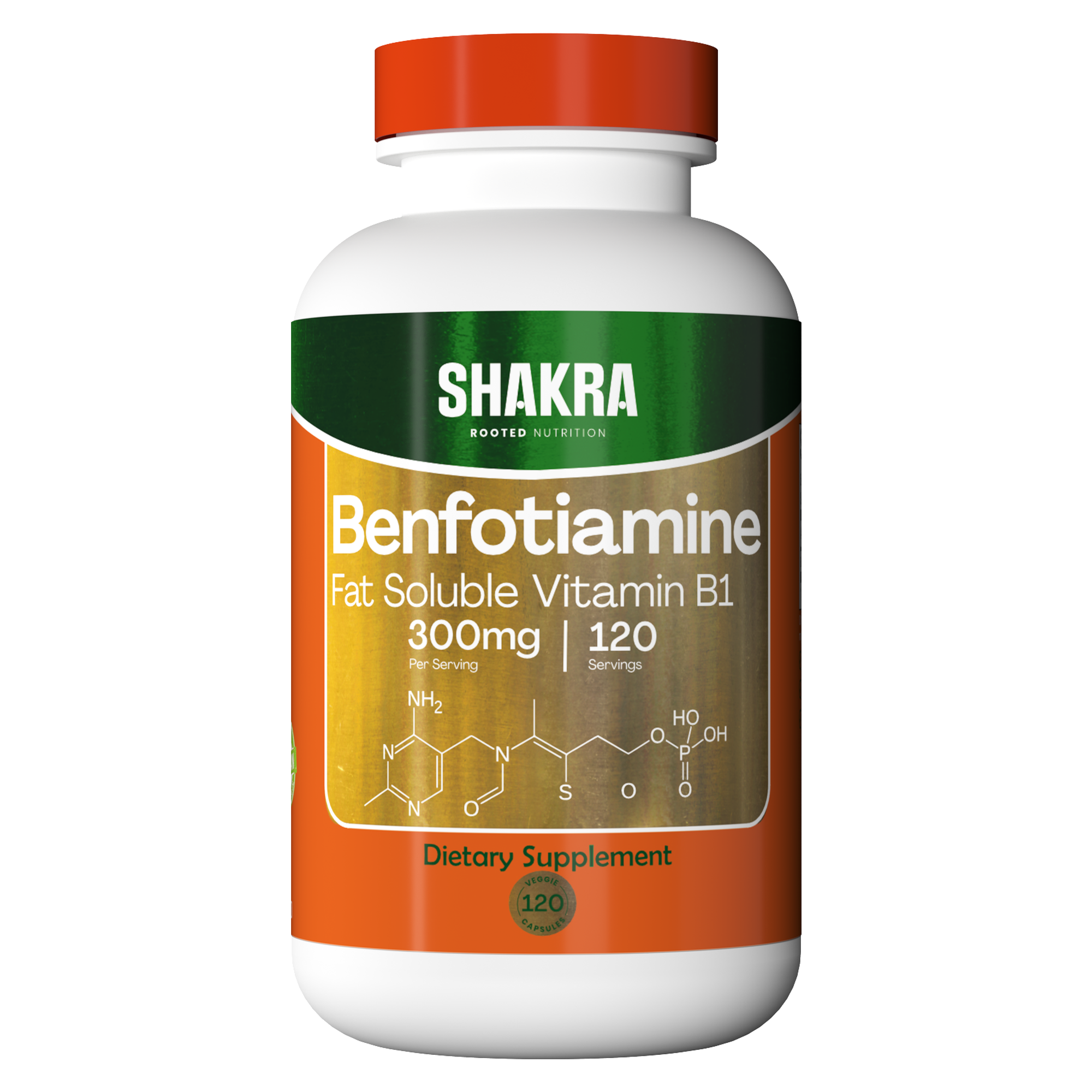 SHAKRA BENFOTIAMINE BENFOTIAMINA 120 CAPSULES - 1