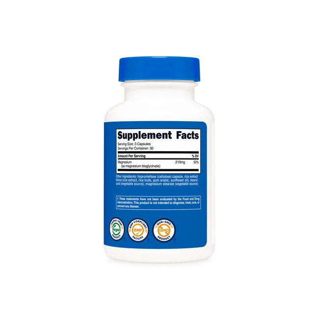 GLICINATO DE MAGNESIO MAGNESIUM GLYCINATE 90 CAPSULES - 2