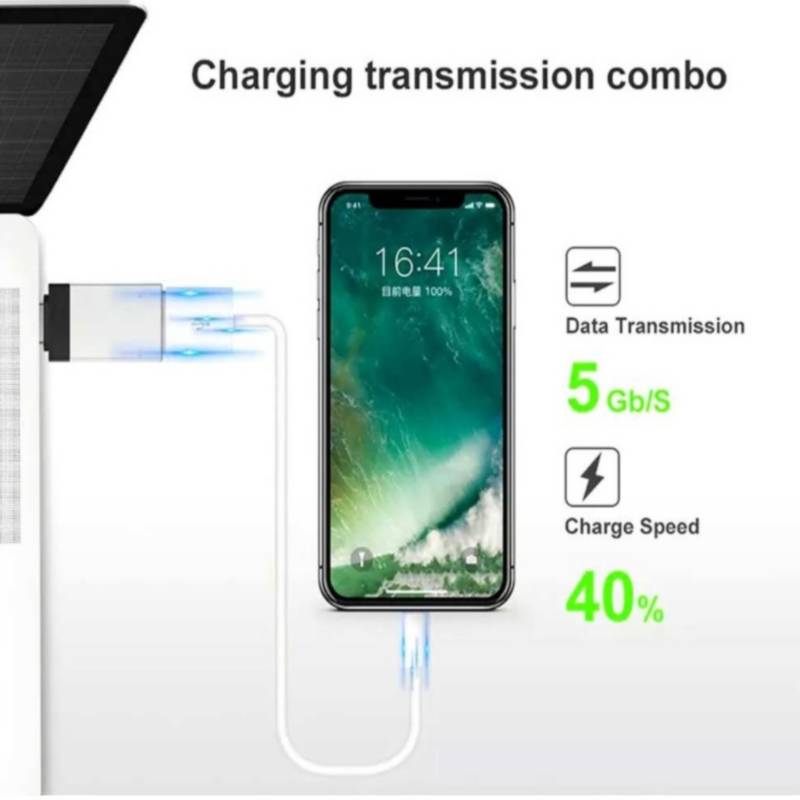 ADAPTADOR OTG TIPO C 3.1 MACHO A USB 3.0 DE ALUMINIO - 4