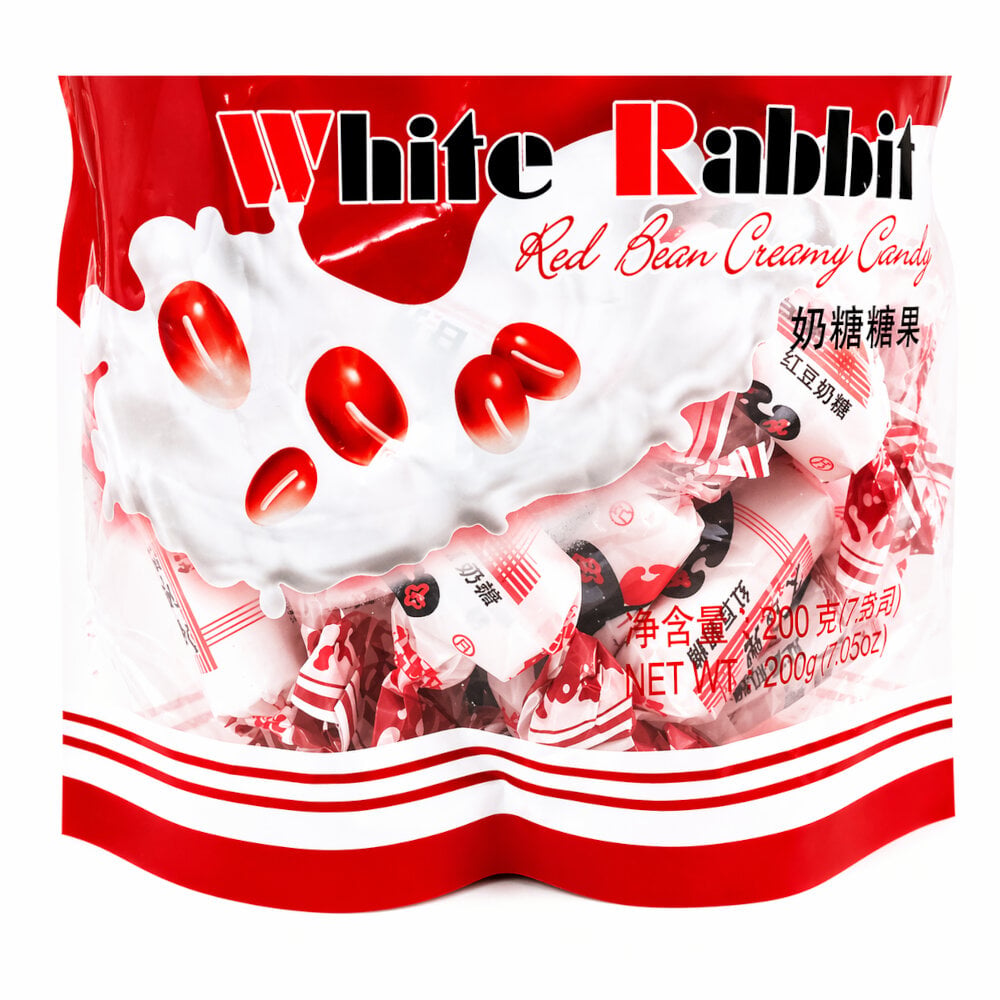 PACK CARAMELOS CREMOSO DE FREJOL ROJO WHITE RABBIT DULCE BLANDO CONTENIDO 2U DE 200GR - 2