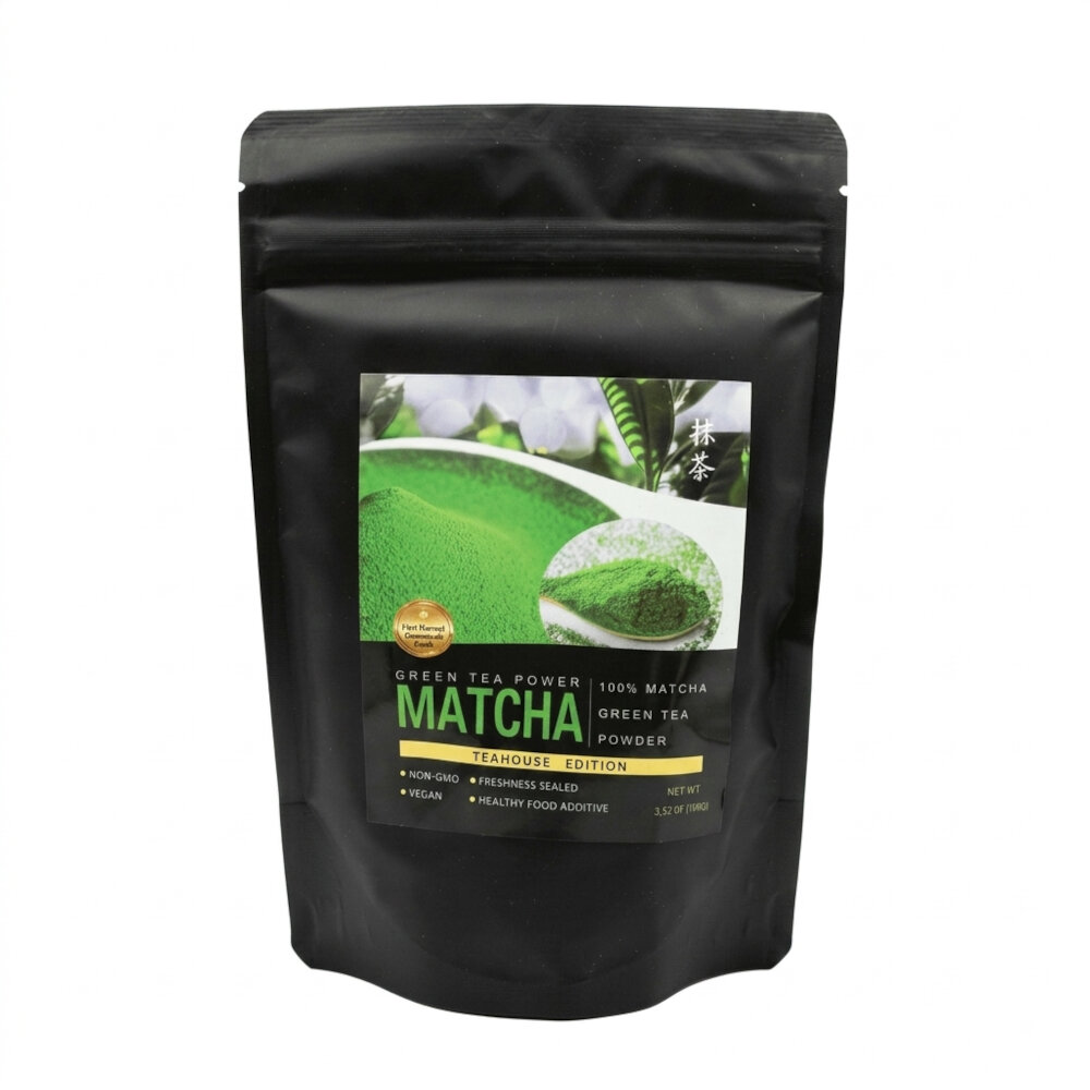 PACK TE MATCHA CEREMONIAL EN POLVO INFUSION ORIENTAL CONTENIDO 2U DE 100GR - 4