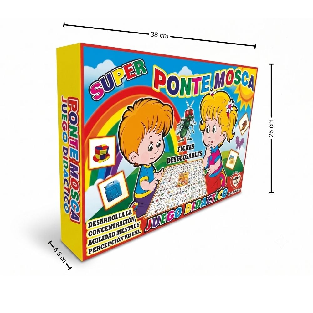 JUEGO DIDACTICO SUPER PONTE MOSCA- JUEGO DE CONCENTRACION Y AGILIDAD MENTAL PARA NIÑOS - 3