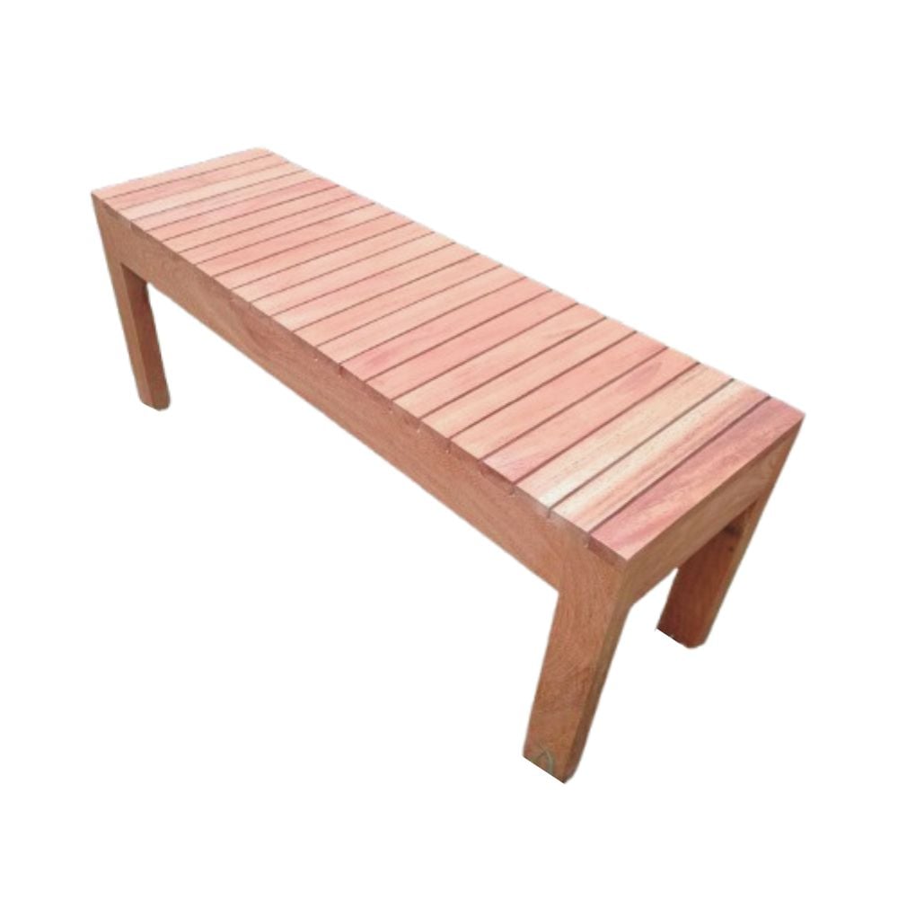 BANCA DE MADERA HUARURO RUSTICA - IDEAL PARA TERRAZA COMEDOR BALCON - 100CM - 1