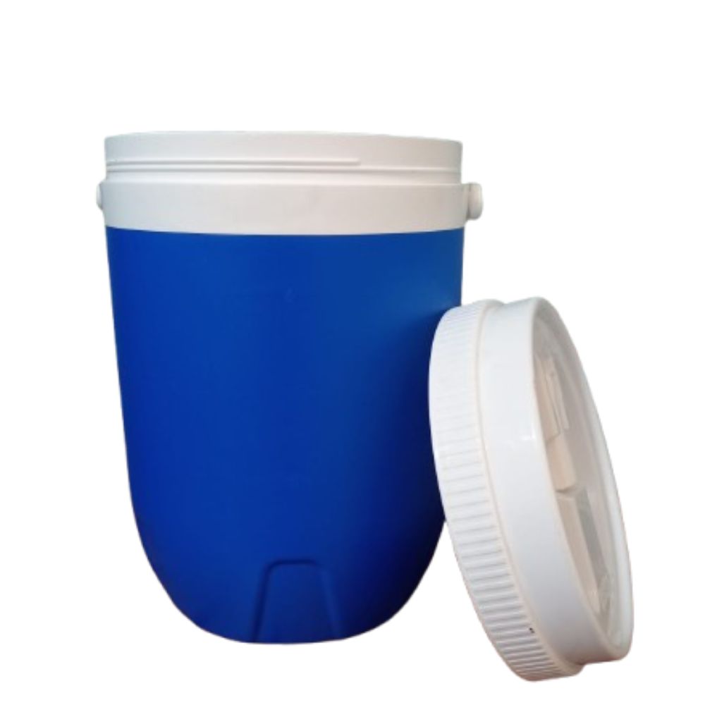 COOLER AZUL GRANDE 4 LITROS CON BOQUILLA EN TAPA - IDEAL PARA BEBIDAS FRIAS Y REFRESCANTES - 2