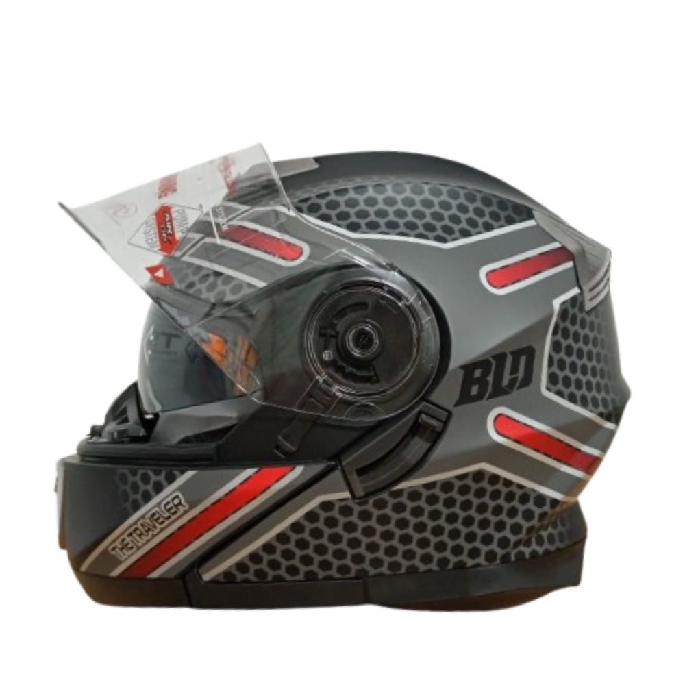 CASCO DE MOTO CERTIFICADO IRON LOX ARTICULADO INTEGRAL TALLA L - 4