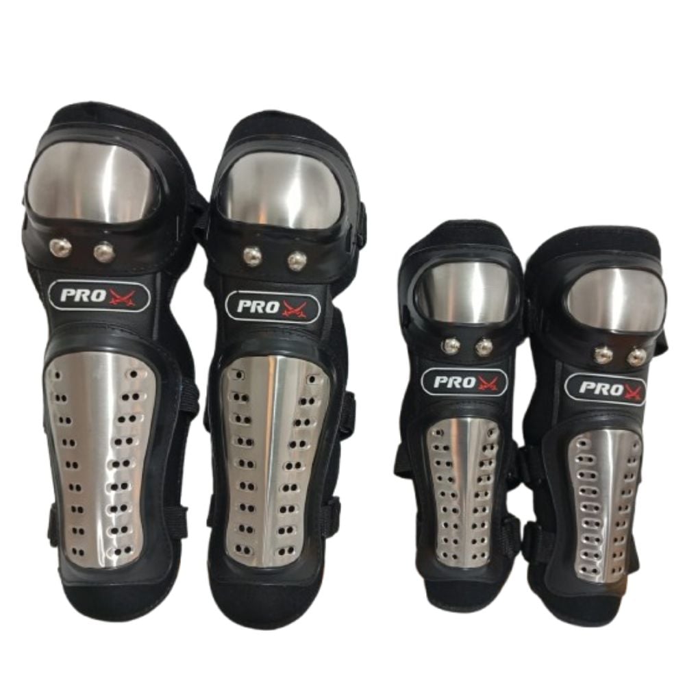 CODERAS Y RODILLERAS PARA MOTOCICLISTAS FLEXIBLE CON PLACA M,ETALICA DE ALTA PROTECCION - 1