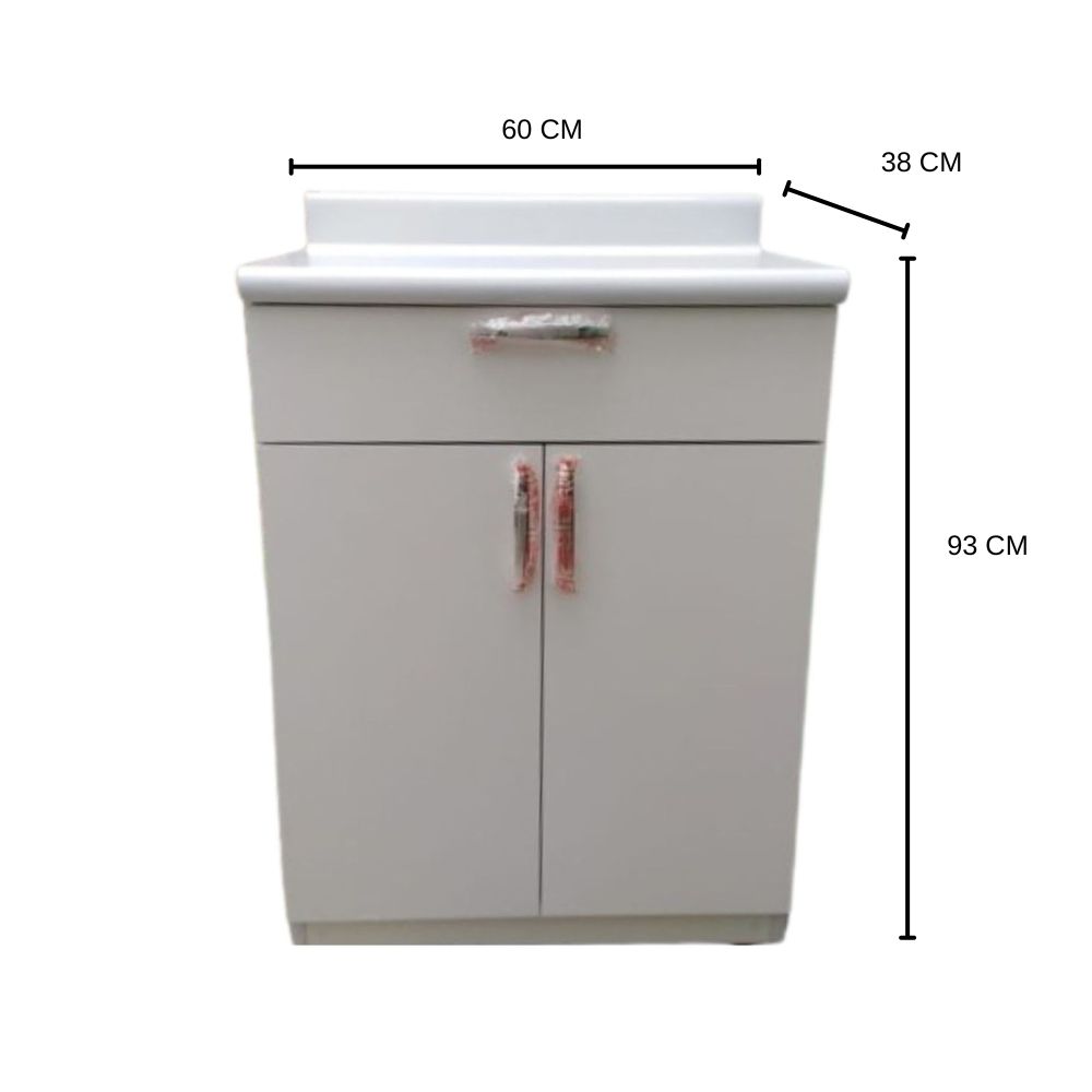 MUEBLES DE COCINA 2 EN 1 REPOSTERO VERDULERO LINEA BLANCA - 2