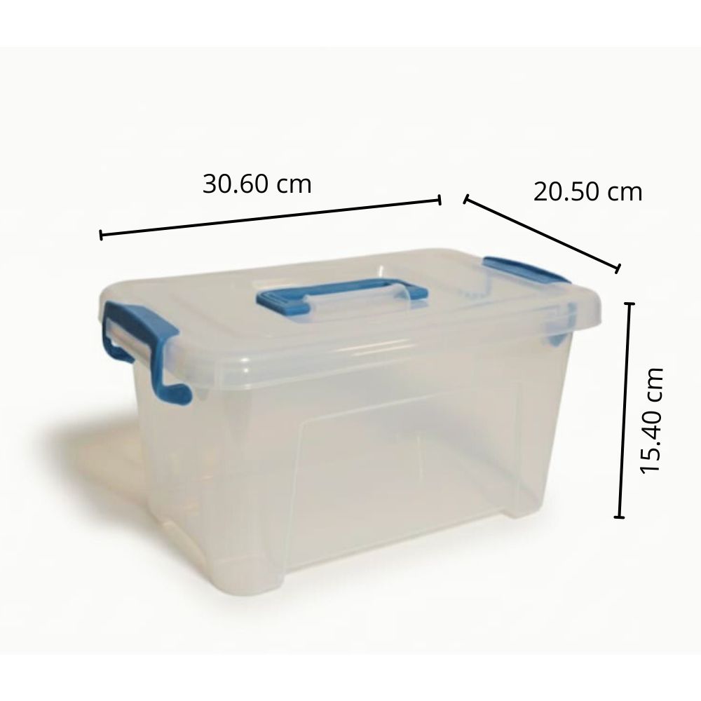 FENOMENAL CAJITA ORGANIZADORA VANY DE PLASTICO CON TAPA A PRESION - PRACTICA Y RESISTENTE - 5