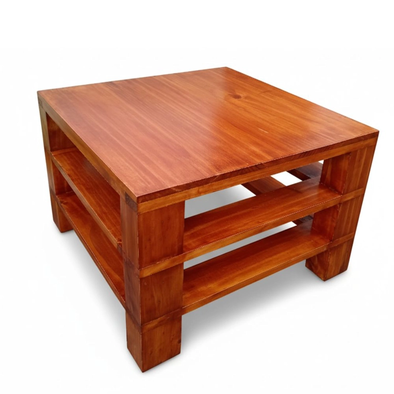MESA DE CENTRO EN MADERA PINO  GOREEN CARAMELO - 1