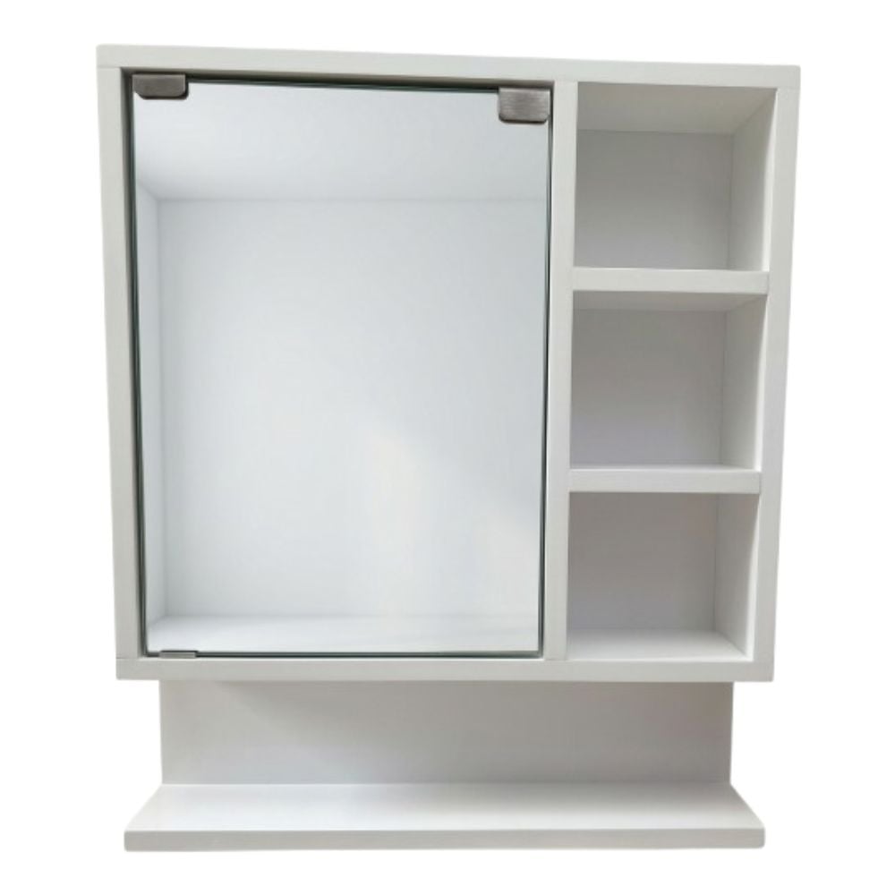REPISA DE BAÑO CON ESPEJO EN BLANCO - 1