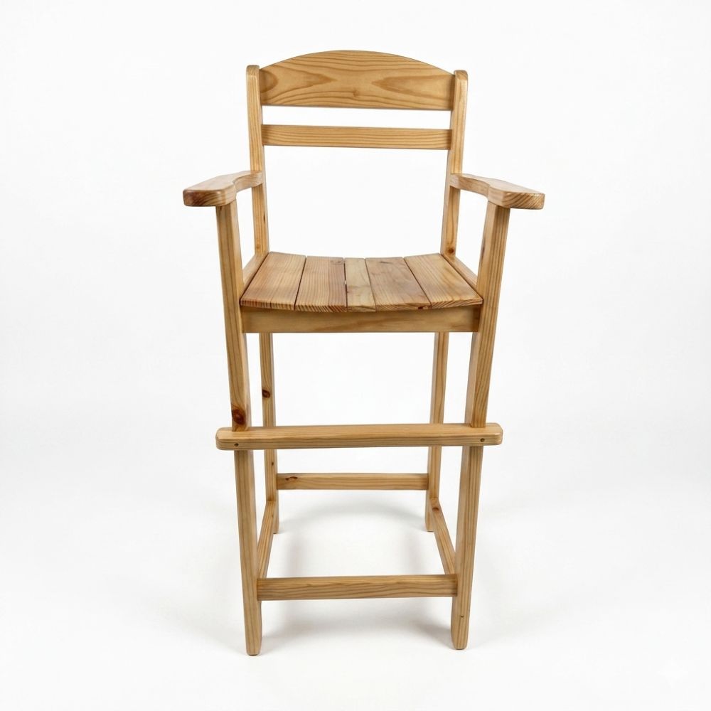SILLA DE COMER PARA BEBES EN MADERA COLOR NATURAL - 2