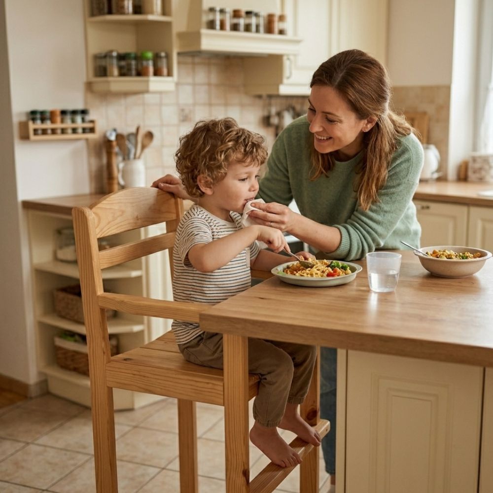 SILLA DE COMER PARA BEBES EN MADERA COLOR NATURAL - 3