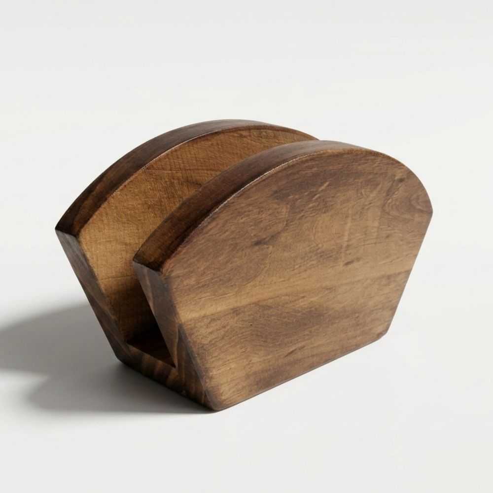 SERVILLETERO BALTA DE MADERA PINO - COLOR MARRON MATE - 1