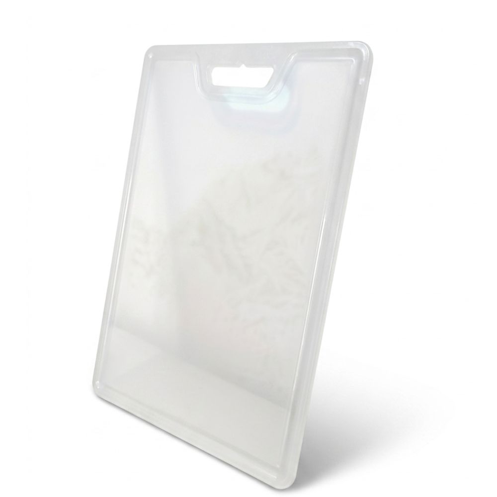 TABLA DE COCINA PARA PICAR  SEMI TRANSPARENTE BLANCA 44.5 X 29.7 CM - 1