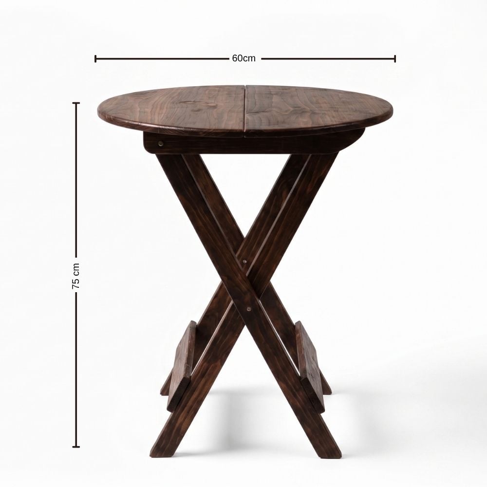 JUEGO COMEDOR PRINX 2 SILLAS COLOR CHOCOLATE 60X75 CM - 2