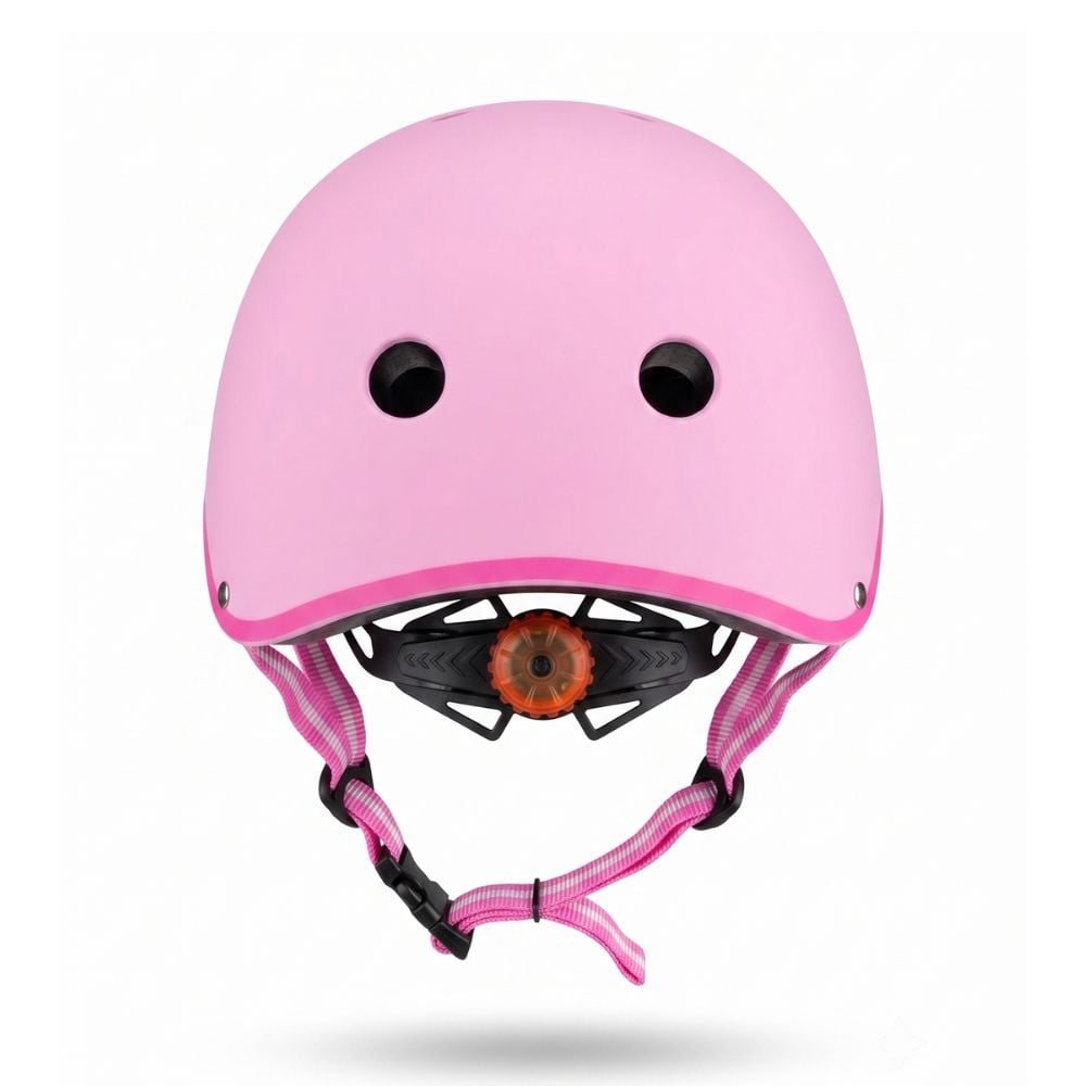 CASCOS DE BICICLETA OLLIE KIDS ROSADO XS CON LUCES LED TRASERAS PROTECCION PARA NIÑAS - 3