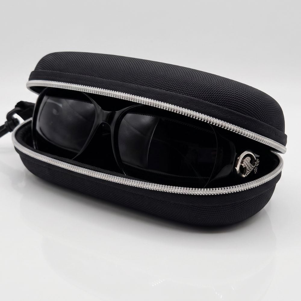 LENTES DE SOL PARA MUJER MIST-LY COLOR NEGRO CON FUNDA PROTECTORA DISEÑO ELEGANTE - 3