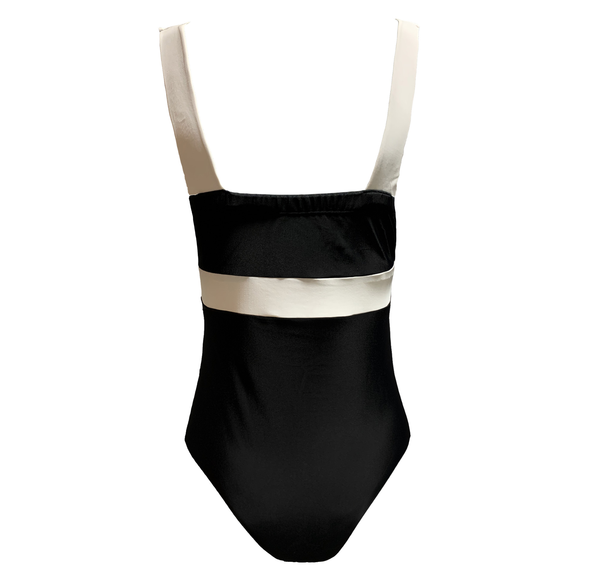 ROPA BAÑO LICRA MUJER SOLARY NEGRO PUSH UP LARISA Y BLANCO ENTERIZO - 5