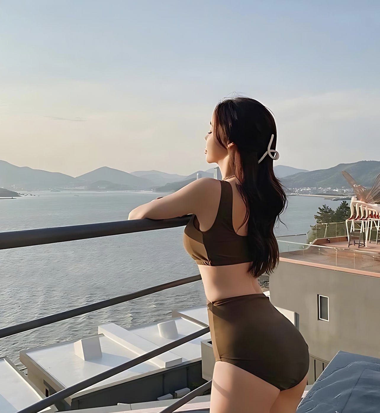 BIKINI PUSH UP LICRA MUJER SOLARY MARRÓN NOAH - 2
