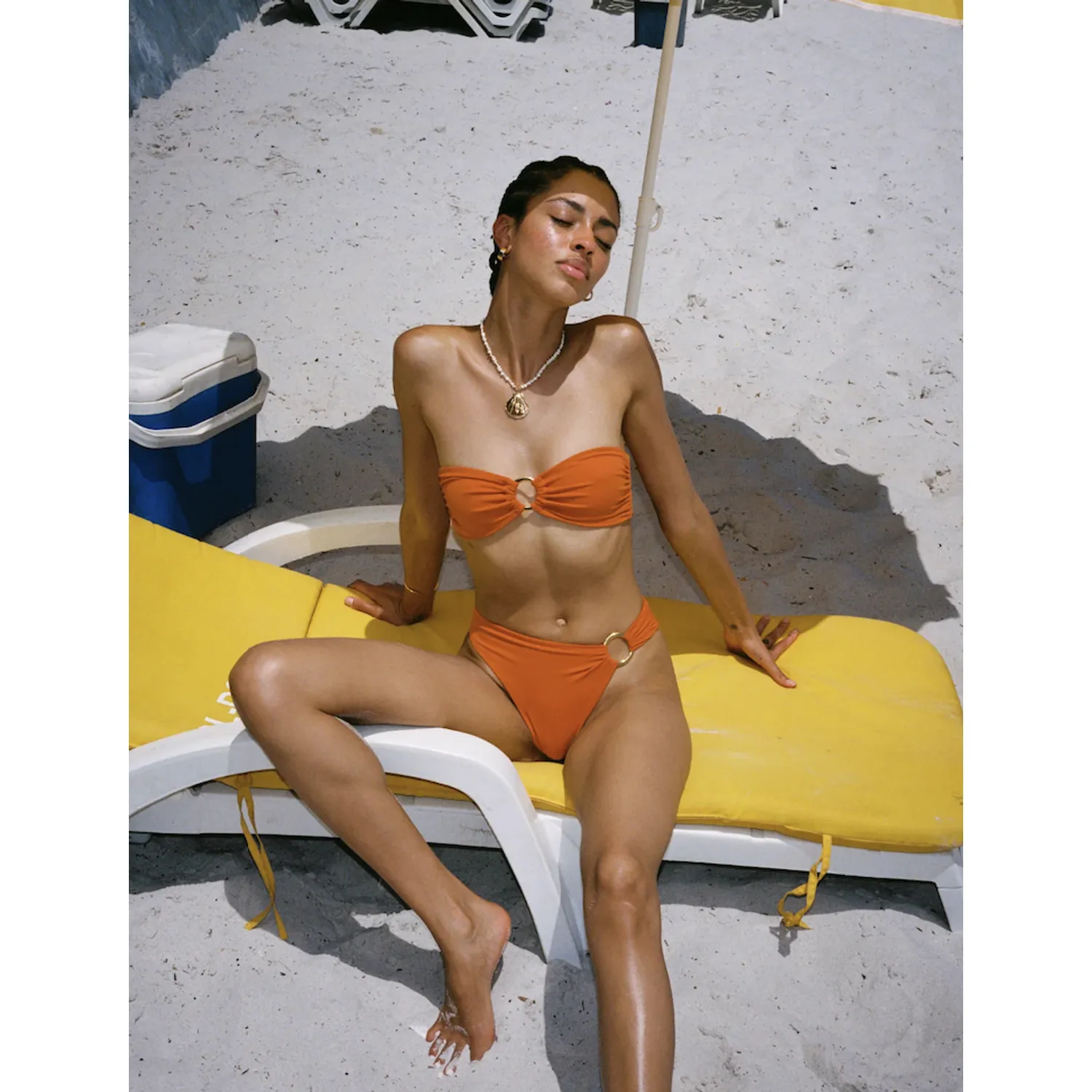 BIKINI LICRA MUJER SOLARY NARANJA 2 PIEZAS ESTELA - 5
