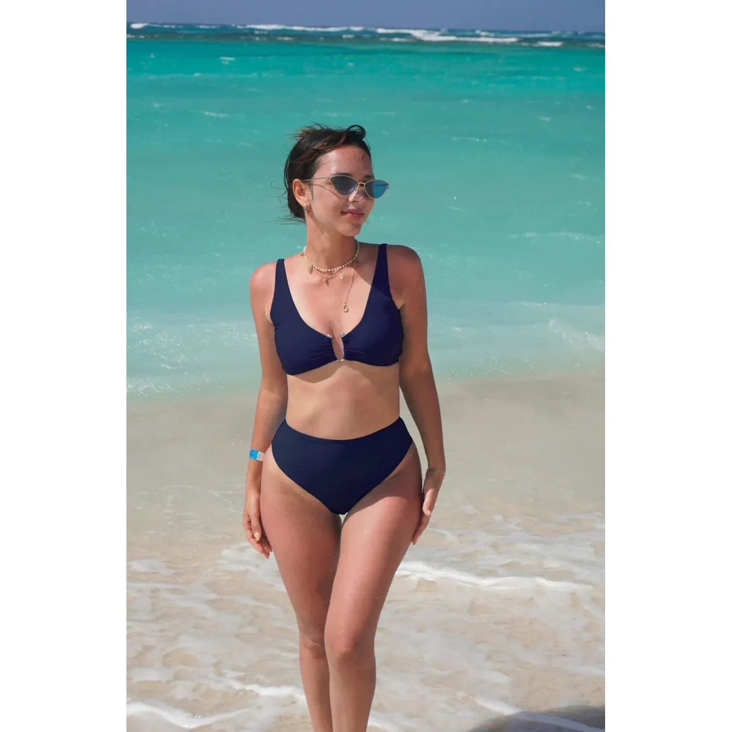BIKINI PUSH UP LICRA MUJER SOLARY AZUL 2 PIEZAS IDALIS - 1