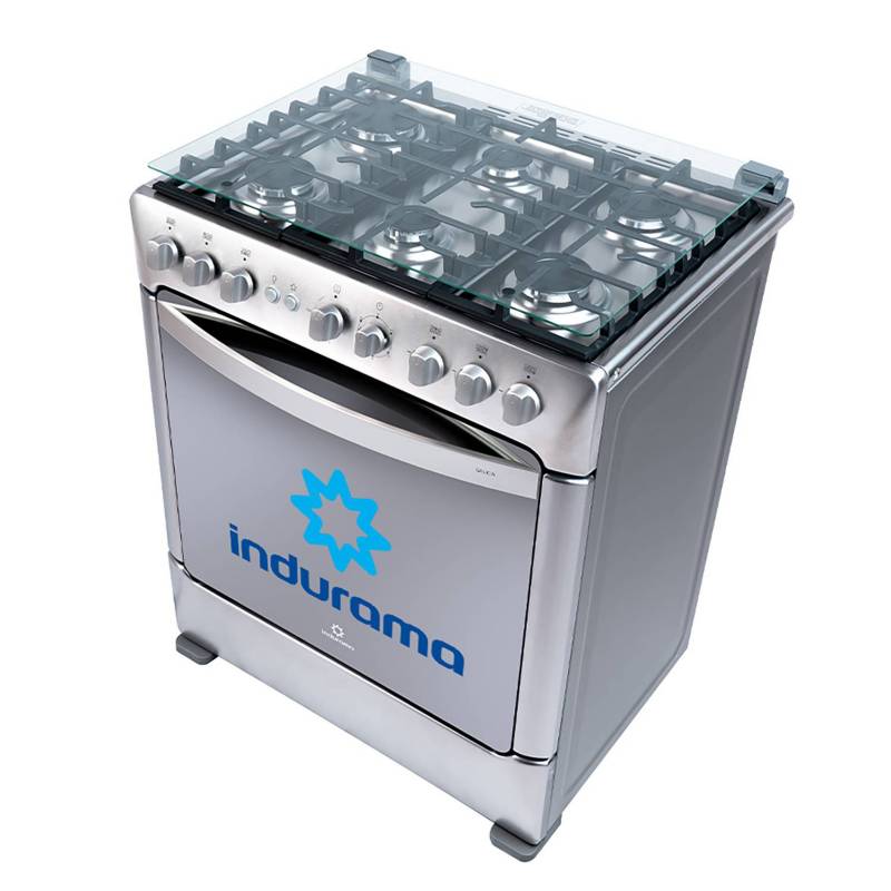 COCINA INDURAMA 6 HORNILLAS ENCENDIDO ELÉCTRICO GALICIA CON GRILL - 2
