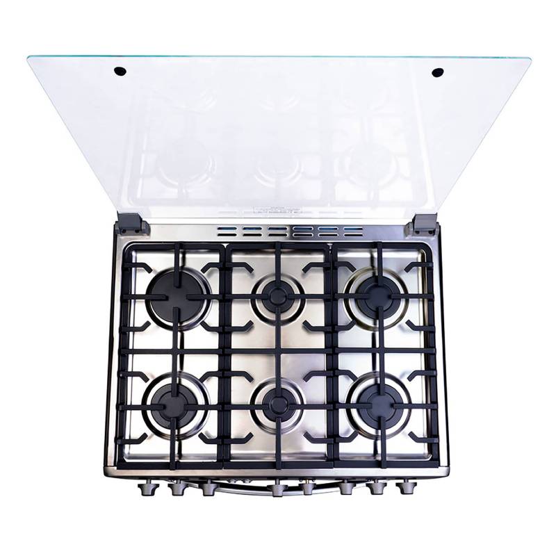 COCINA INDURAMA 6 HORNILLAS ENCENDIDO ELÉCTRICO GALICIA CON GRILL - 3