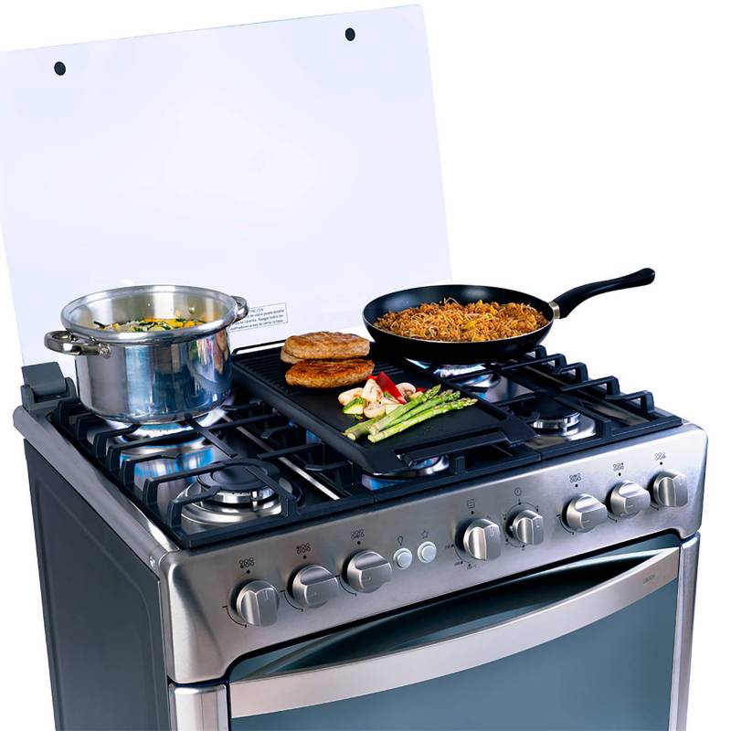COCINA INDURAMA 6 HORNILLAS ENCENDIDO ELÉCTRICO GALICIA CON GRILL - 5