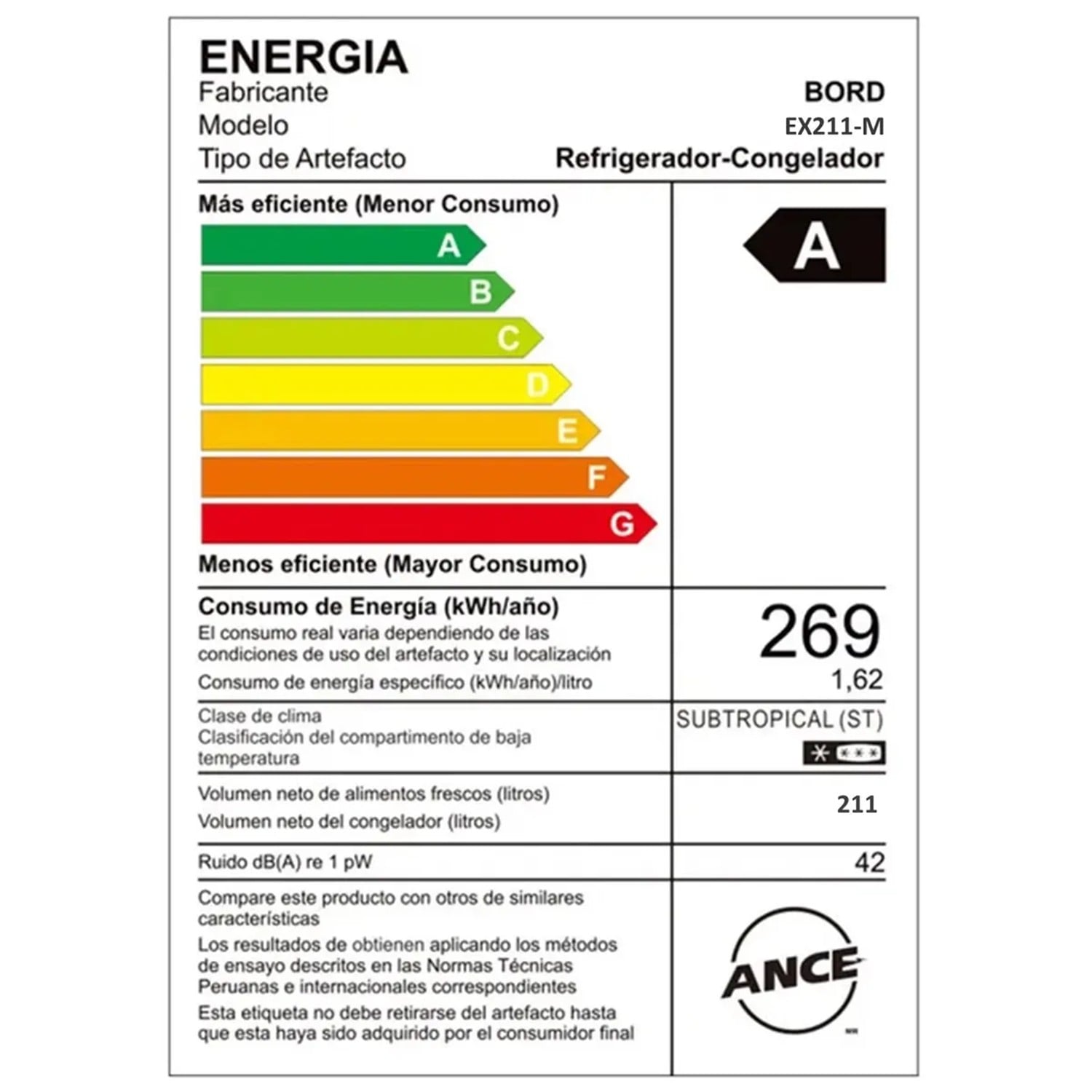 VISICOOLER BORD EX211-M VITRINA EXHIBIDORA VERTICAL 211L BLANCO - 6