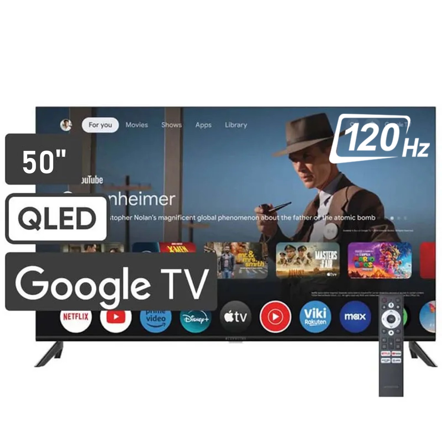 TELEVISOR BLACKLINE QLED 50” UHD 4K SMART TV BL50-T6210QD 120HZ - 1