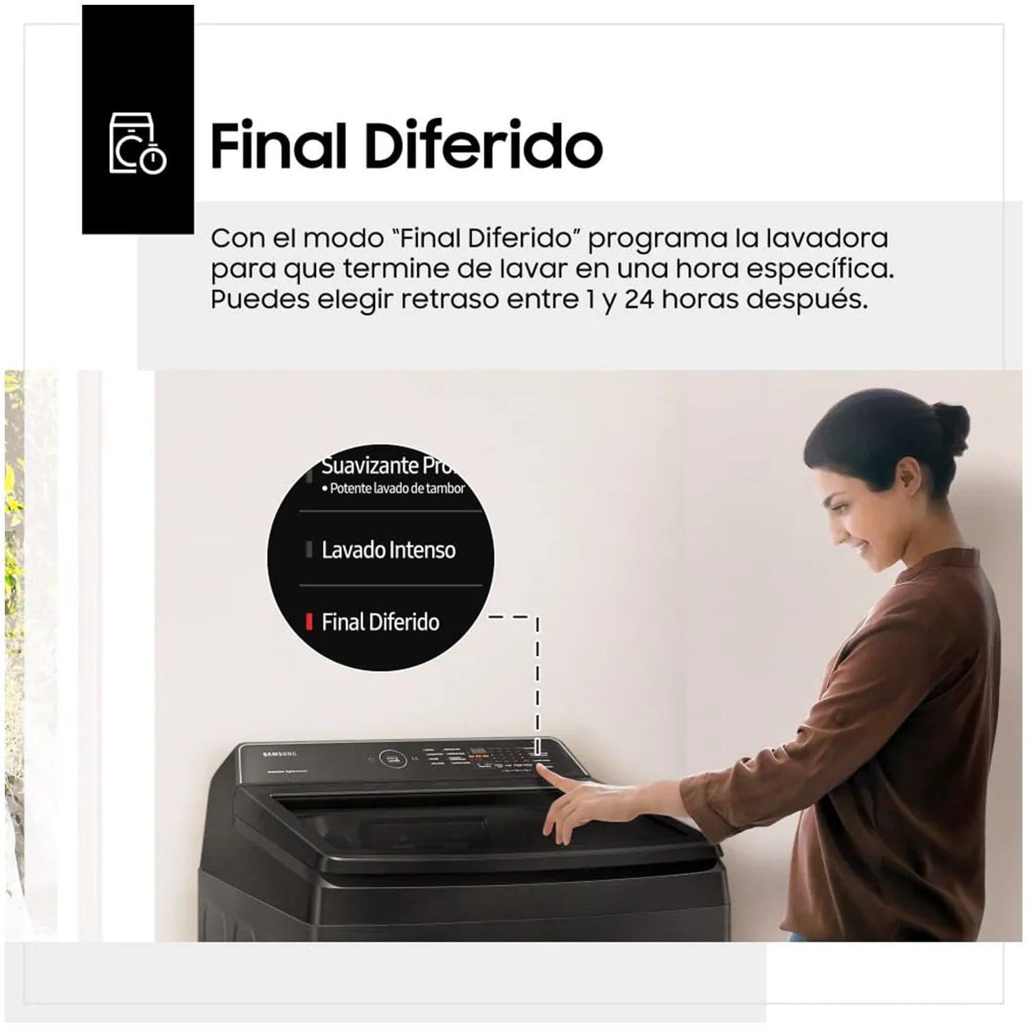 LAVADORA SAMSUNG 17 KG CARGA SUPERIOR ECO BUBBLE WA17CG6441BVPE NEGRO - 7