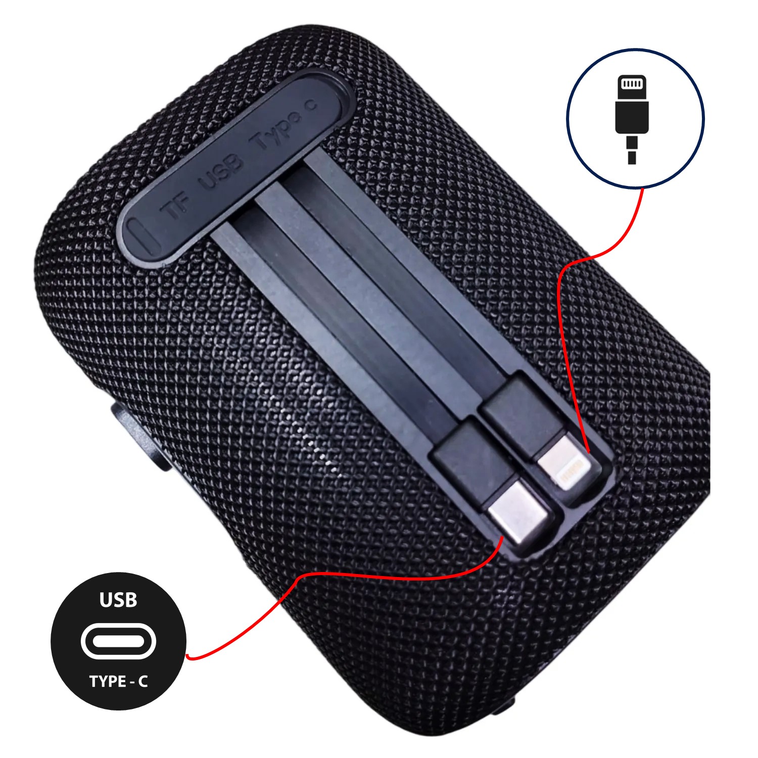 PARLANTE PORTÁTIL LIDIMI LD-S847 POWER BANK USB/BT/5000MAH - 2