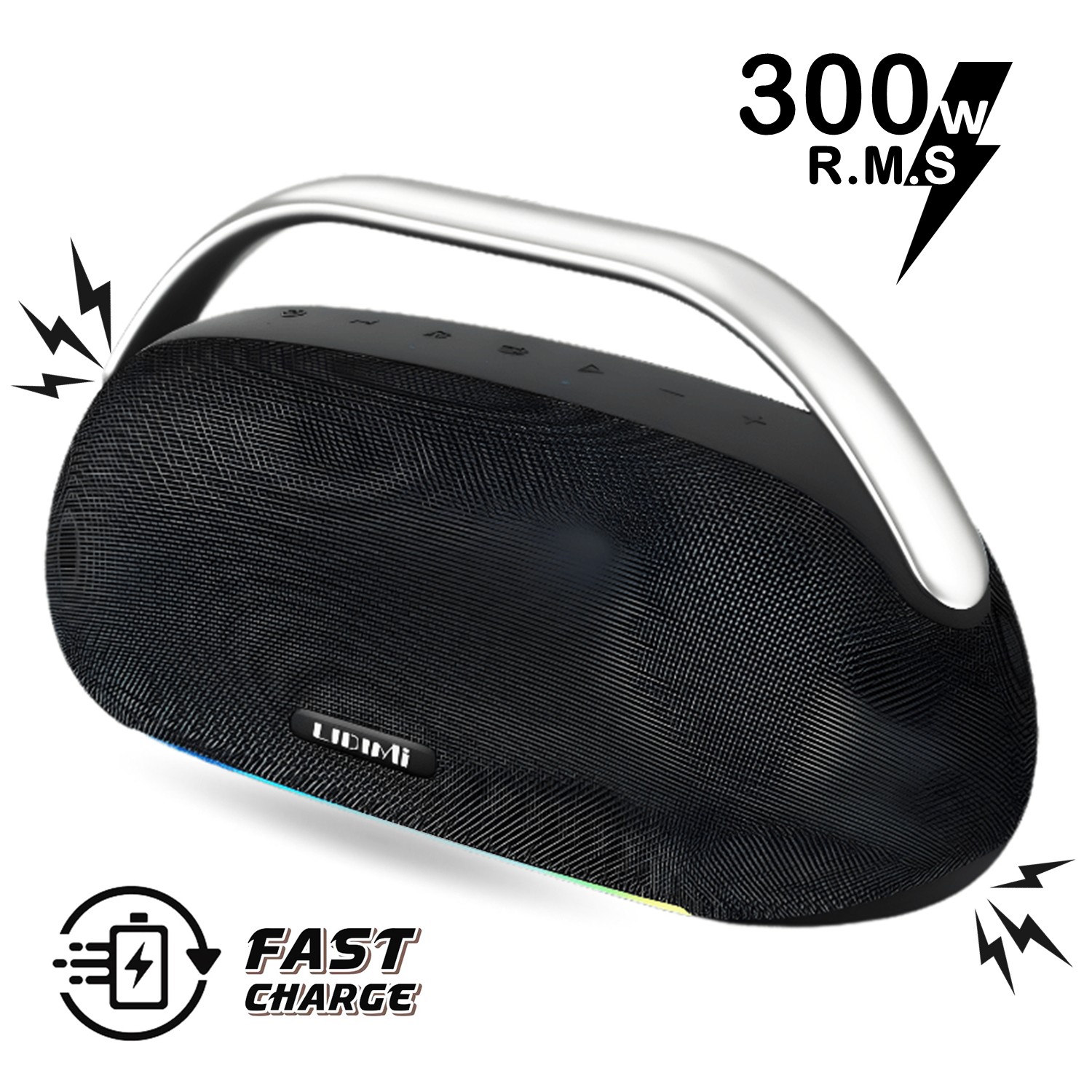 PARLANTE BLUETOOTH LIDIMI 300W LD-S690 EXTRA BASS USB - 1