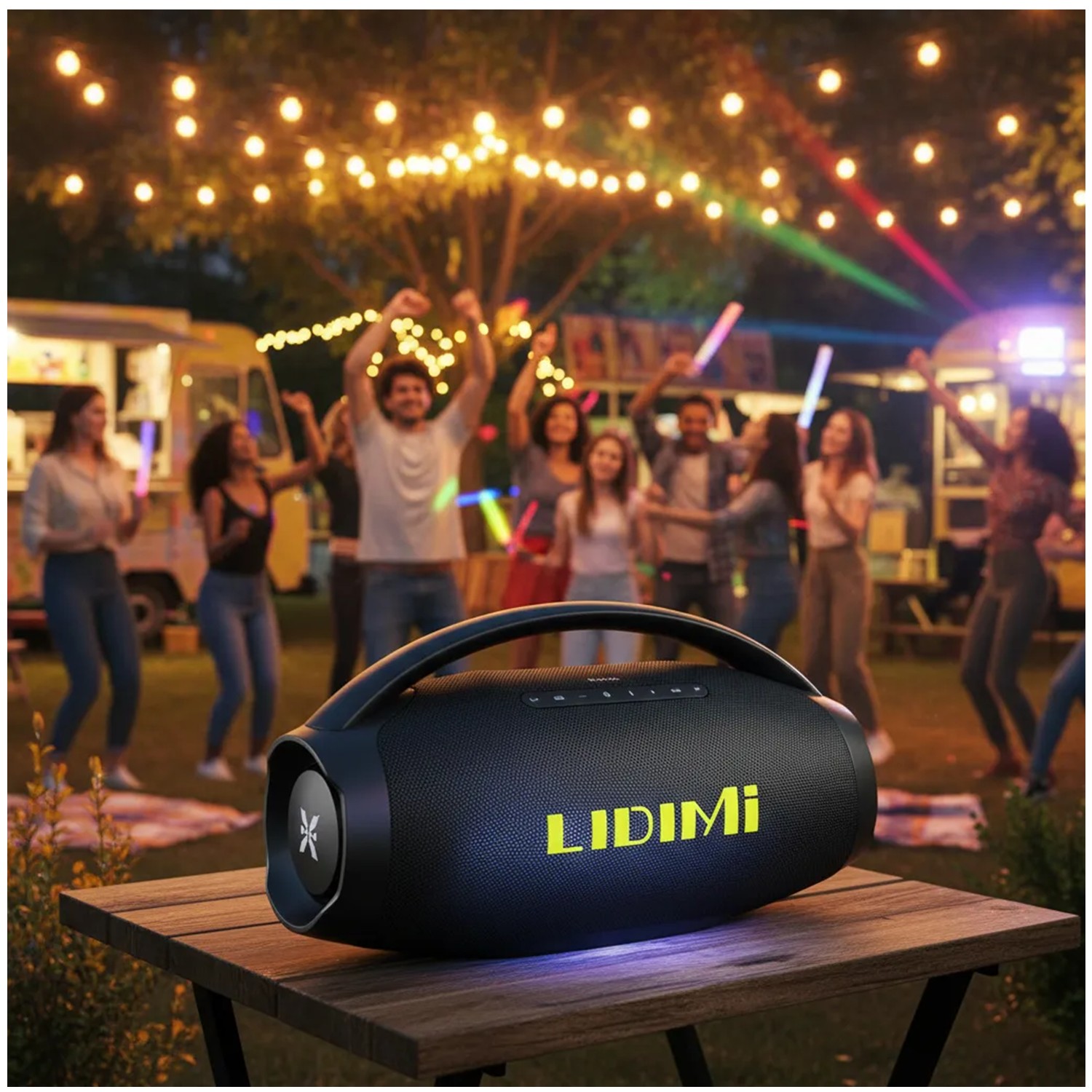 PARLANTE BLUETOOTH LIDIMI SUPER 240W D-S670 USB 220V - 5