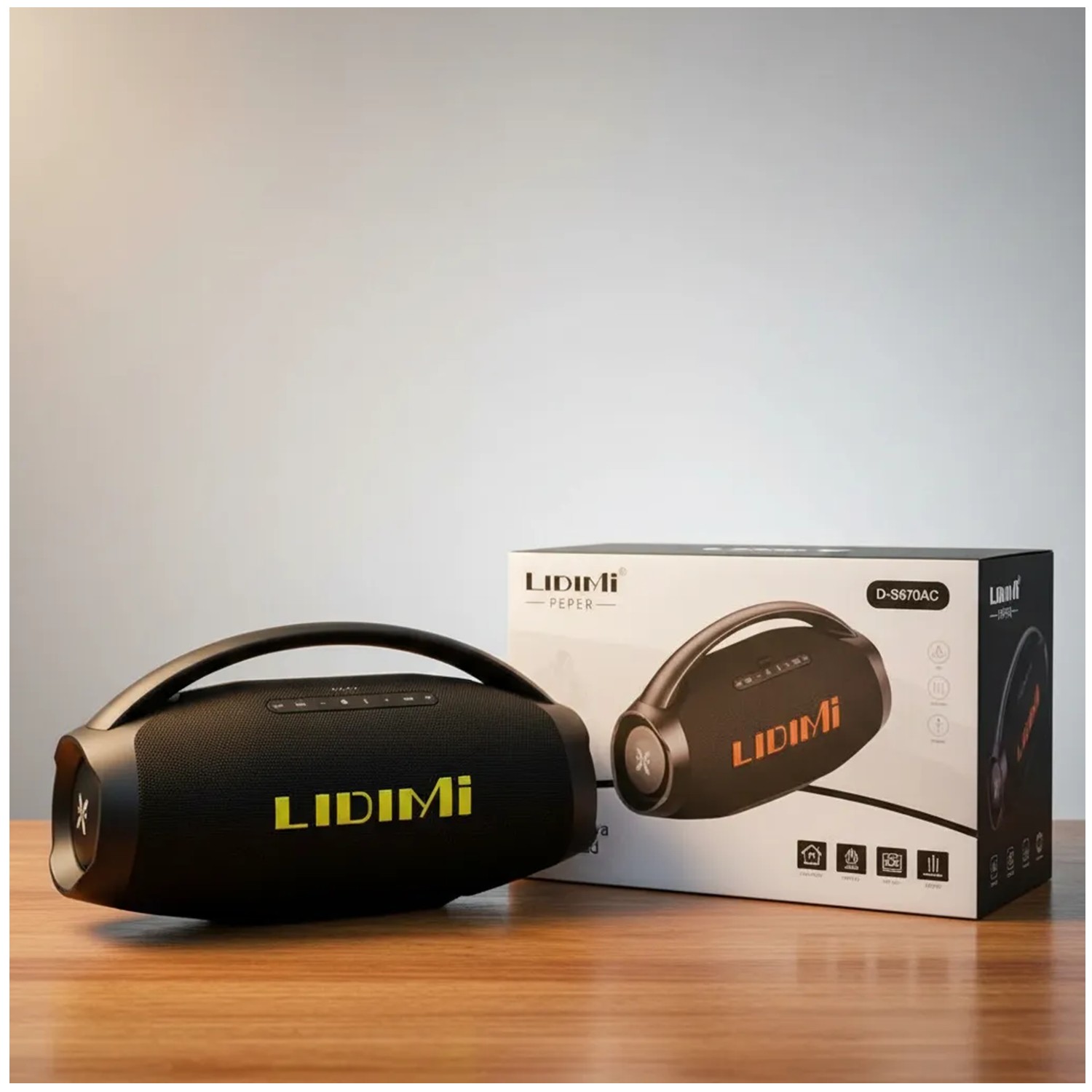 PARLANTE BLUETOOTH LIDIMI SUPER 240W D-S670 USB 220V - 6