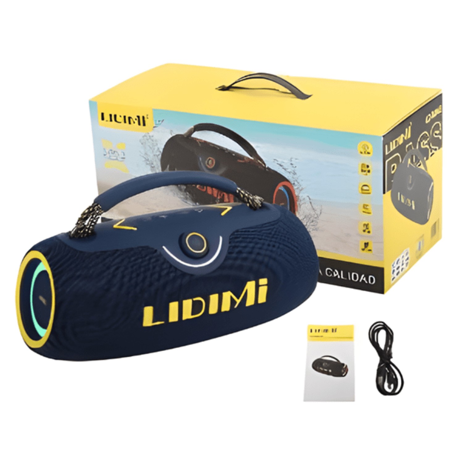 PARLANTE BLUETOOTH LIDIMI 350W LD-S865AC EXTRA BASS USB 220V - 4