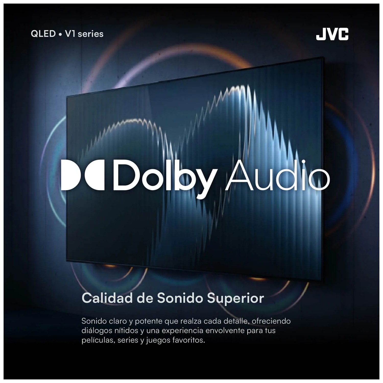 TELEVISOR JVC 43 QLED GOOGLE TV SMART TV + ANTENA DIGITAL - 4