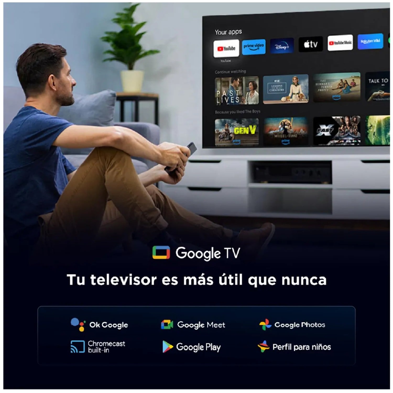 TELEVISOR TCL QLED 85 UHD 4K GOOGLE TV 85A400 + SOUNDBAR 100W - 6