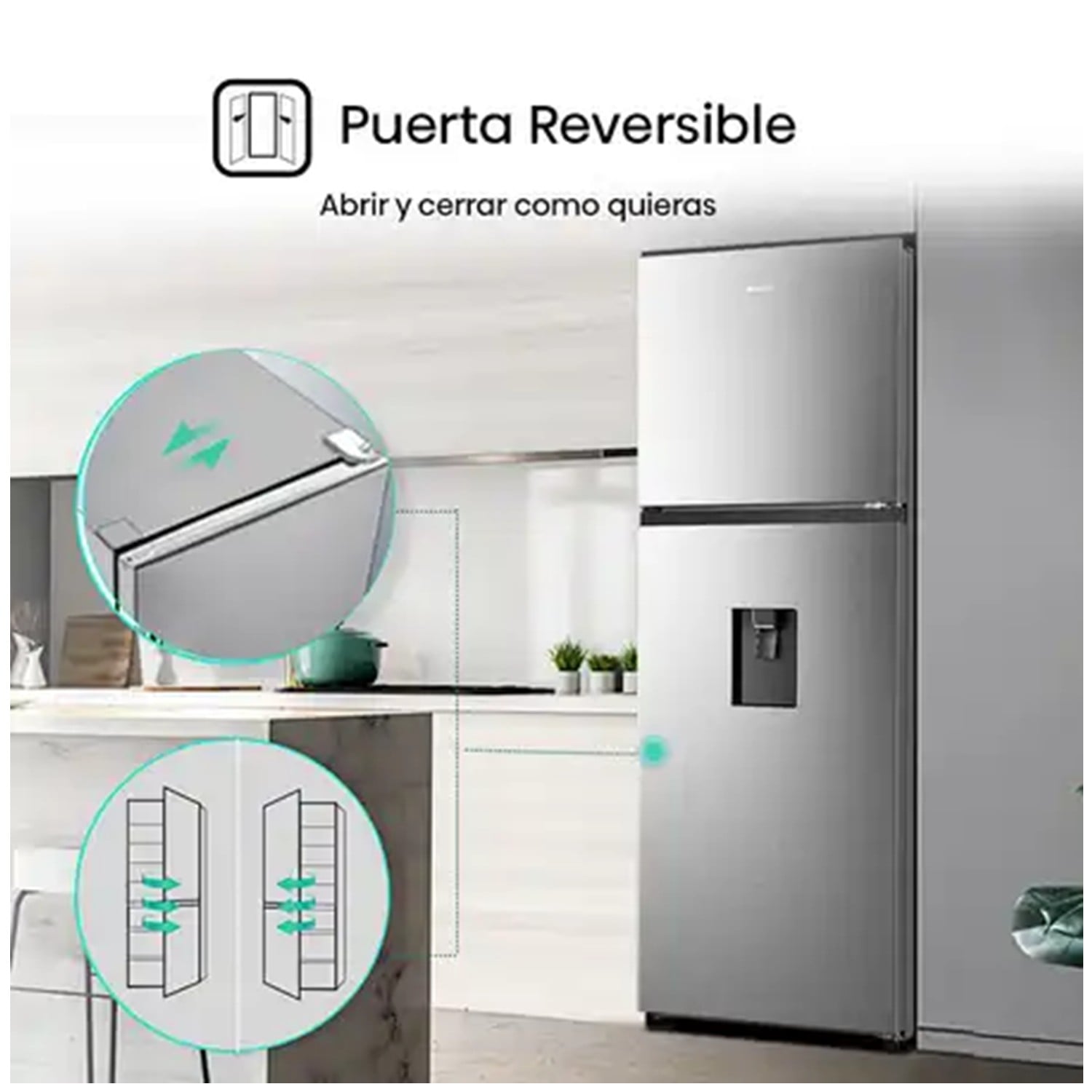 REFRIGERADORA HISENSE 324 LITROS TOP FREEZER NO FROST RT3N320NMC - 6