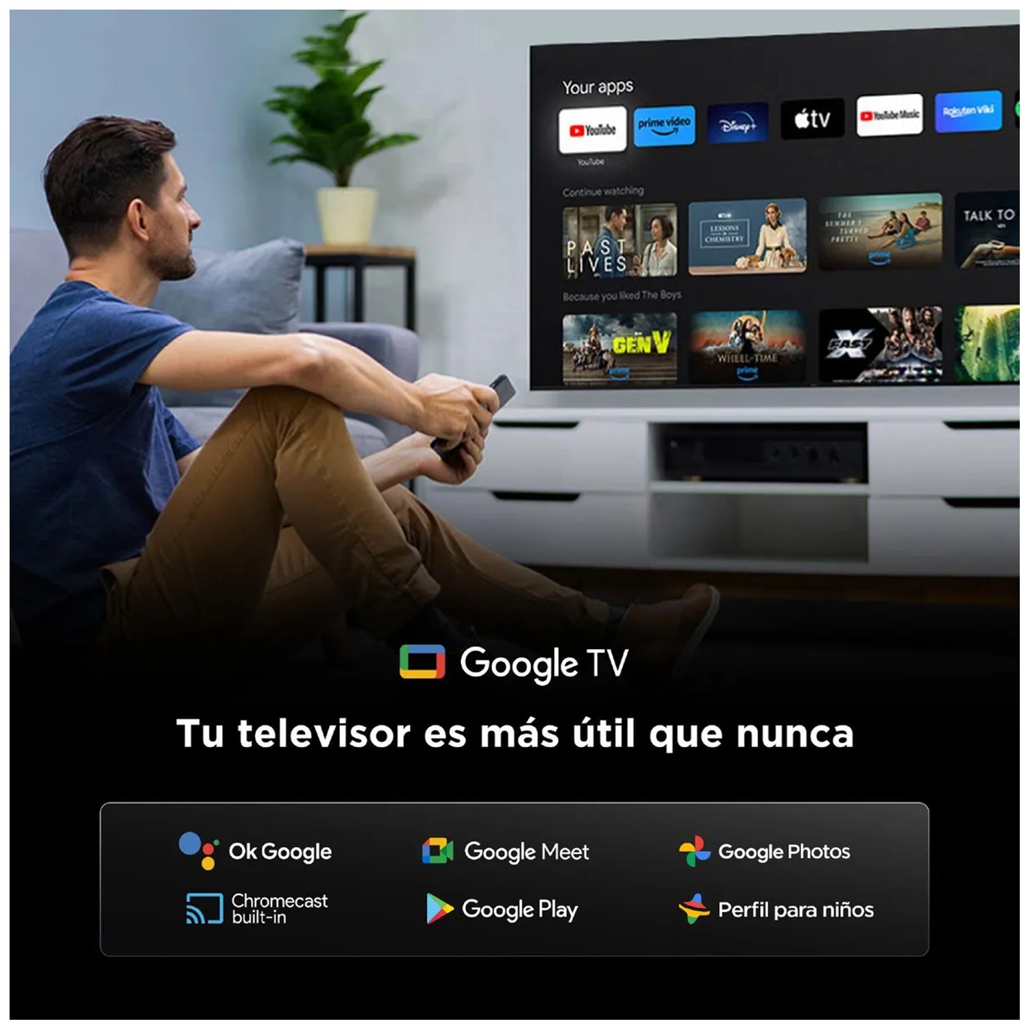 TELEVISOR TCL 55' QD MINILED 4K 55C6KS GOOGLE TV - 3