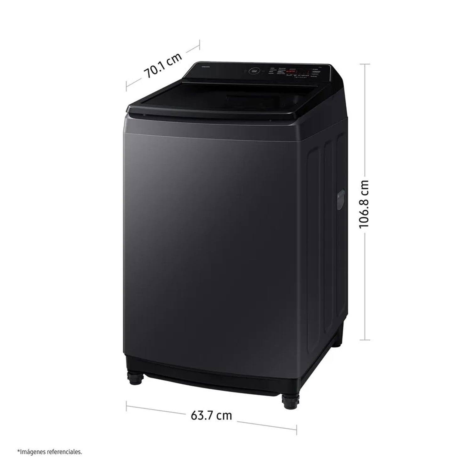 LAVADORA SAMSUNG 17KG ECOBUBBLE AI WA40F17E7CPE GRAFITO - 2