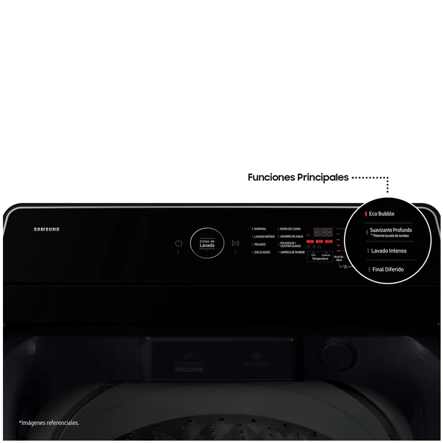 LAVADORA SAMSUNG 17KG ECOBUBBLE AI WA40F17E7CPE GRAFITO - 5