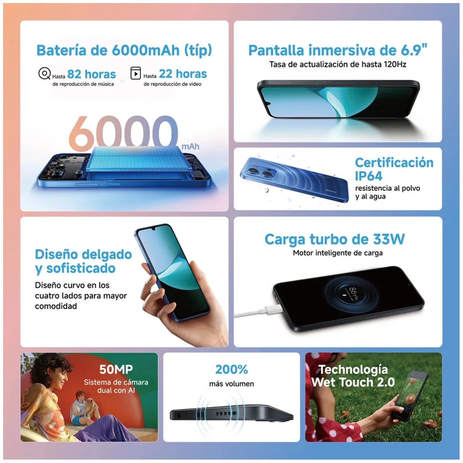 XIAOMI REDMI 15C DUAL SIM 128GB 4GB RAM - AZUL - 5