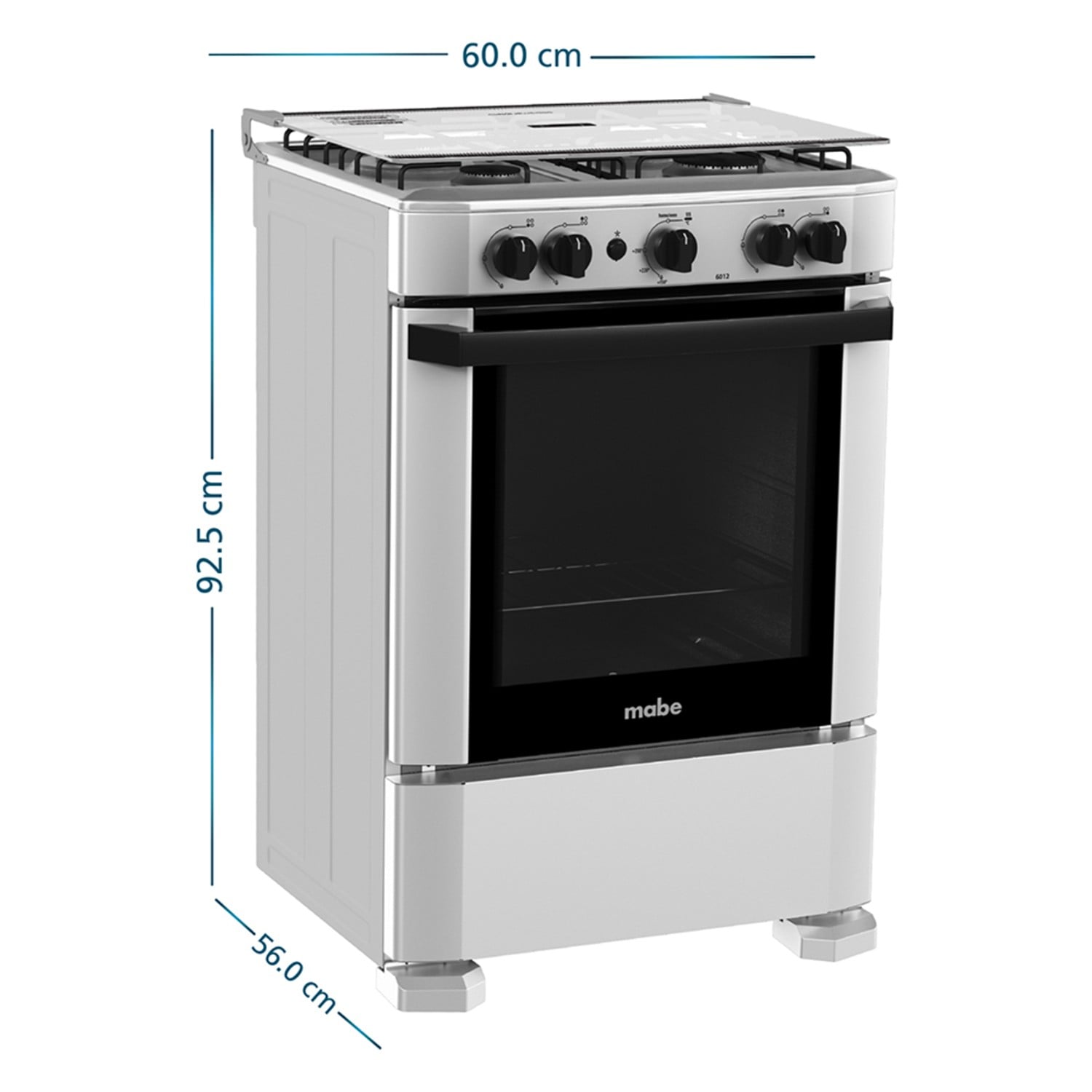 COCINA A GAS MABE 4 HORNILLAS 60 CM SILVER CMP6012AG1 - 2