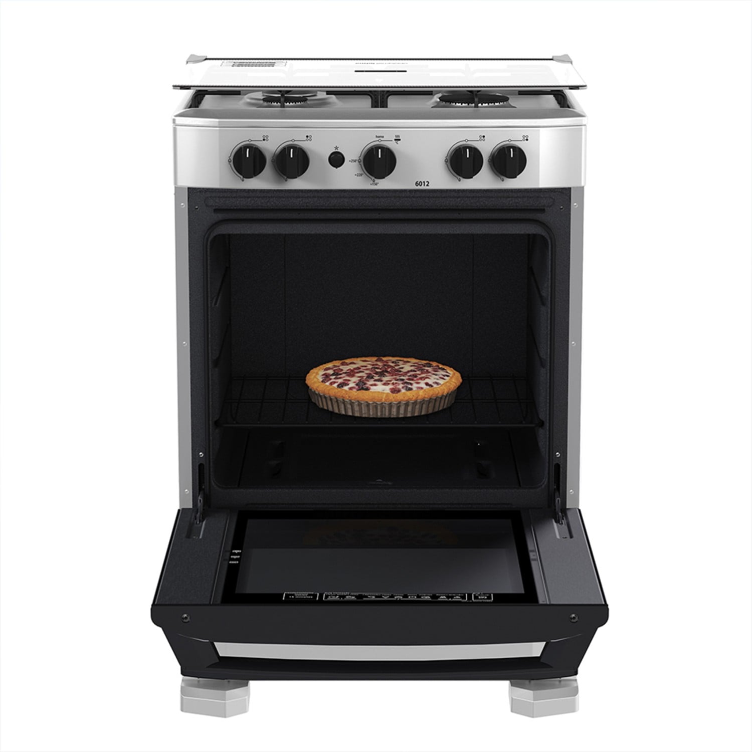 COCINA A GAS MABE 4 HORNILLAS 60 CM SILVER CMP6012AG1 - 4