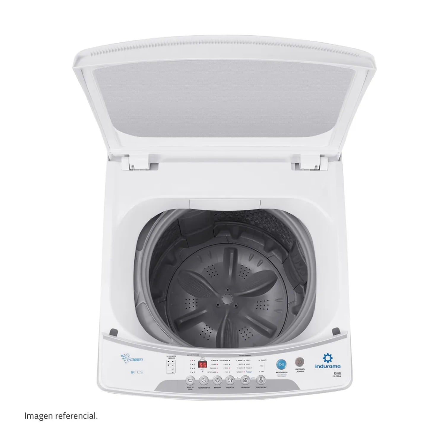 LAVADORA AUTOMÁTICA INDURAMA 13KG LRI-13BLA CARGA SUPERIOR BLANCO - 4