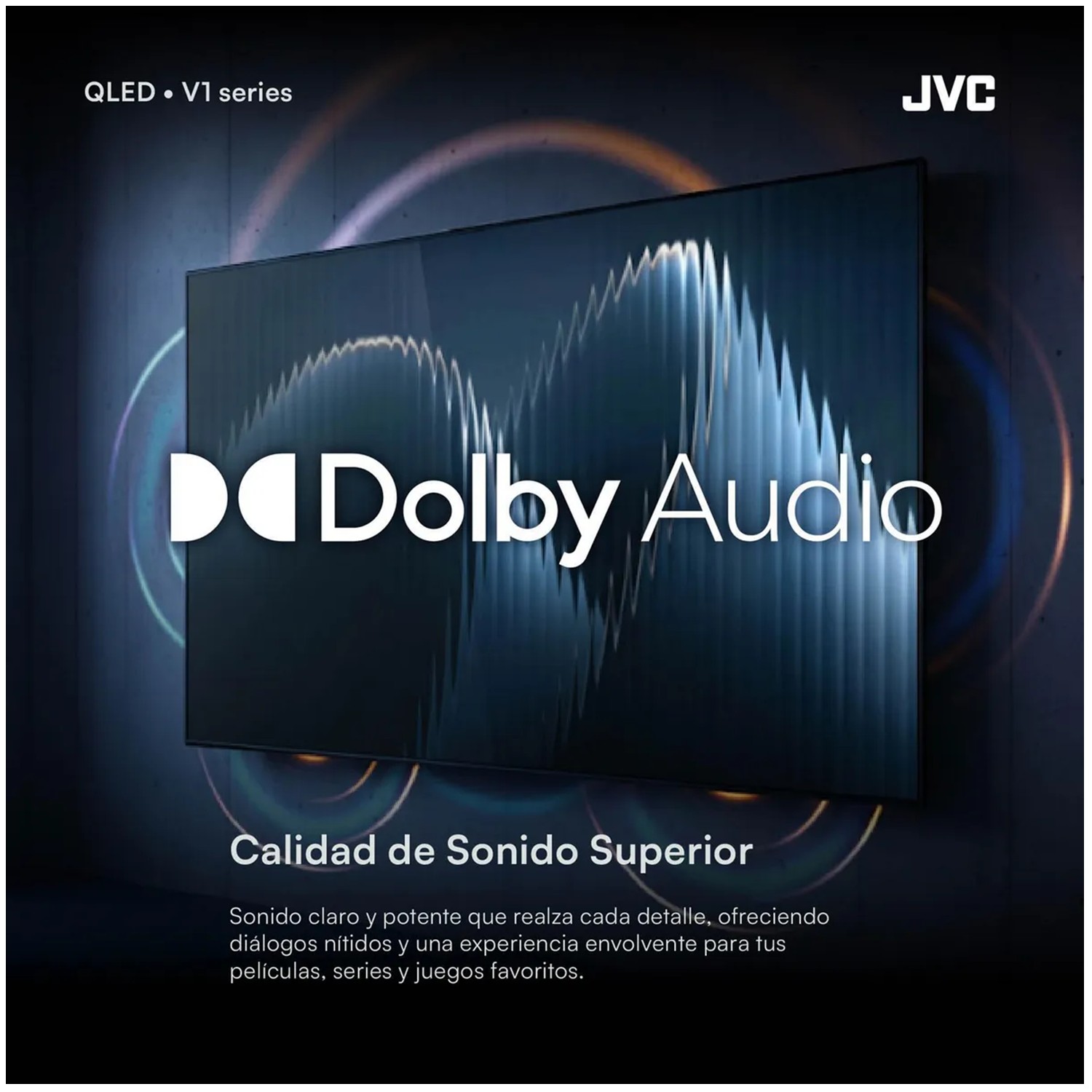 TELEVISOR JVC 32' QLED HD GOOGLE TV SMART TV + ANTENA - 5