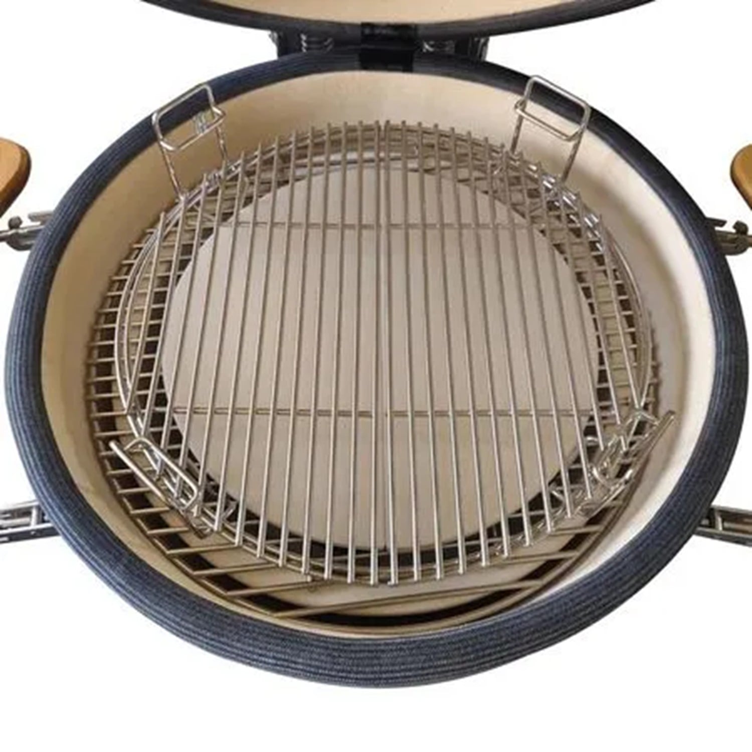 PARRILLA KAMADO PREMIUM BLACK FLAME 22” GRIS - 3